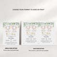 Load image into Gallery viewer, Elephant Twins Baby Shower Invite
