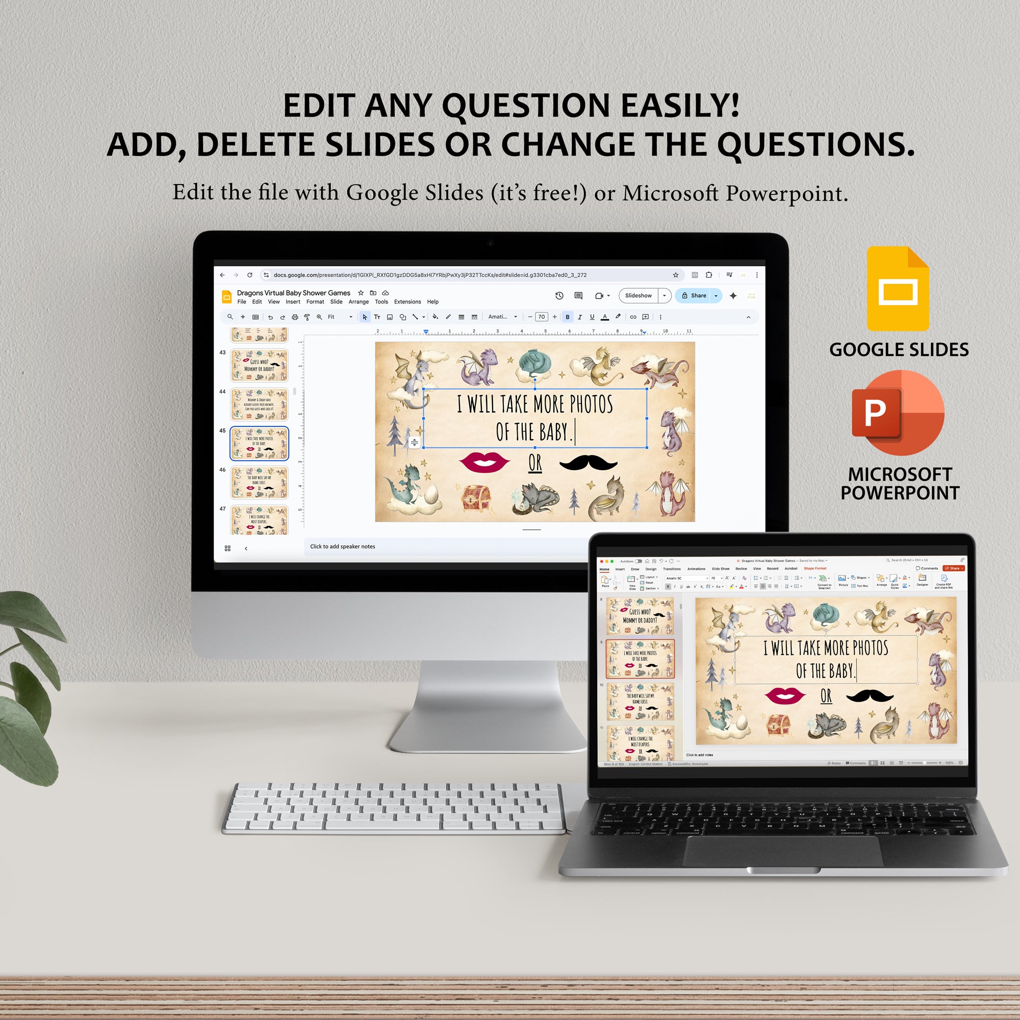 Dragon Virtual Baby Shower Games