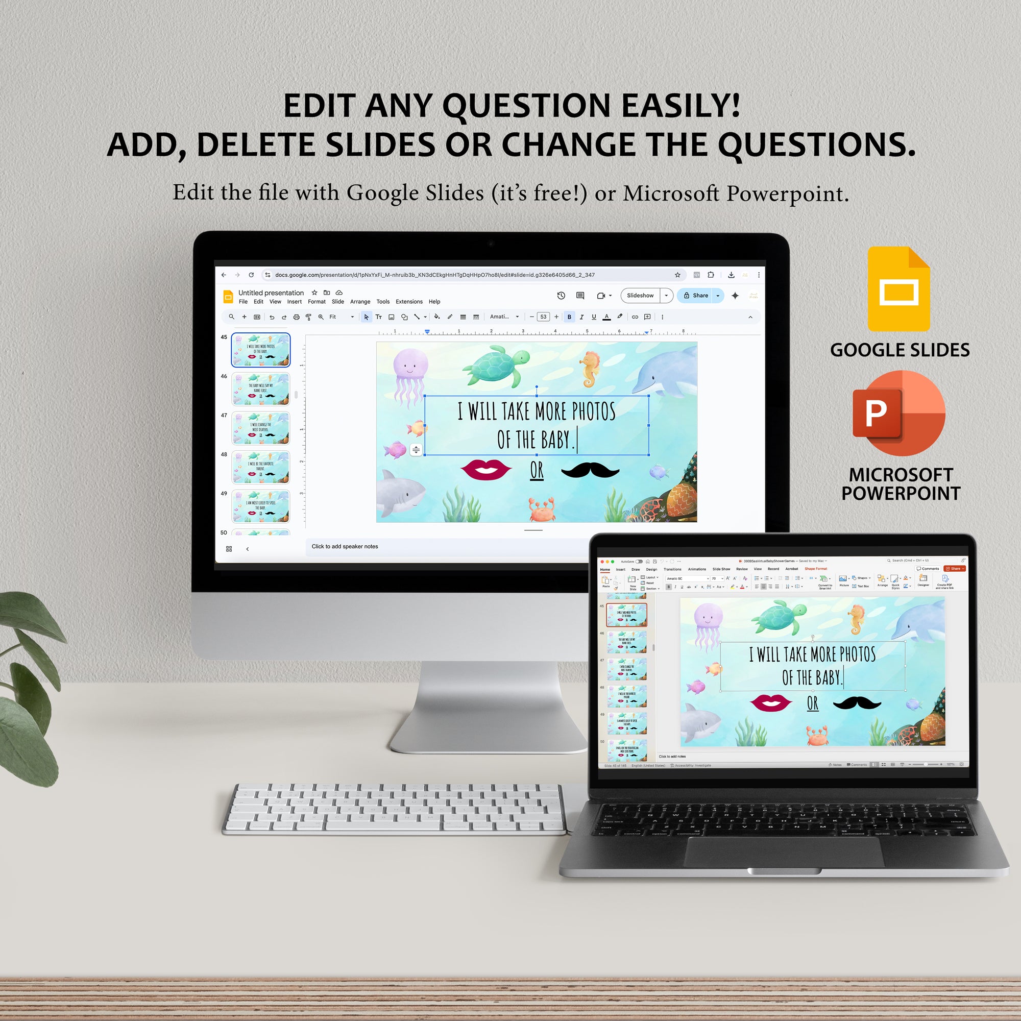 Under the Sea Virtual Baby Shower Games