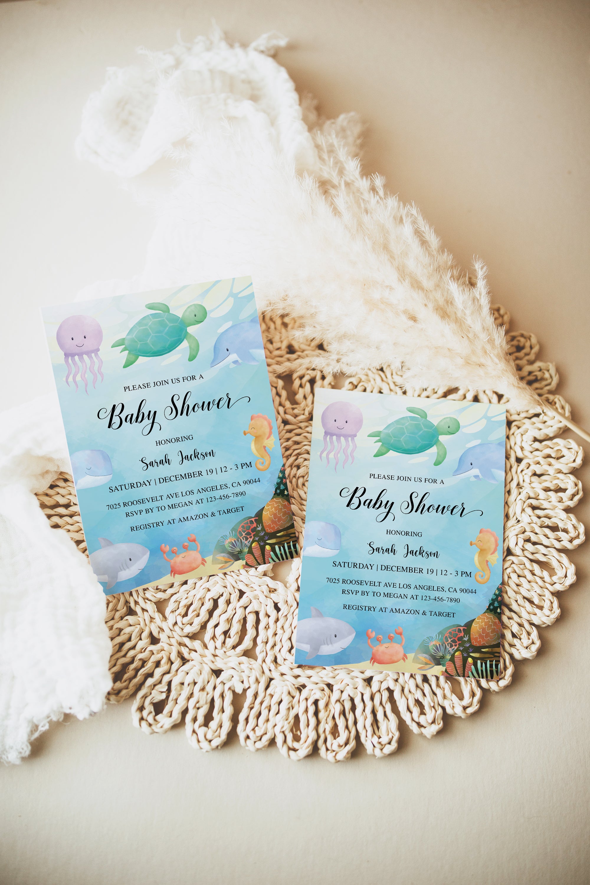 Under the Sea Baby Shower Invite