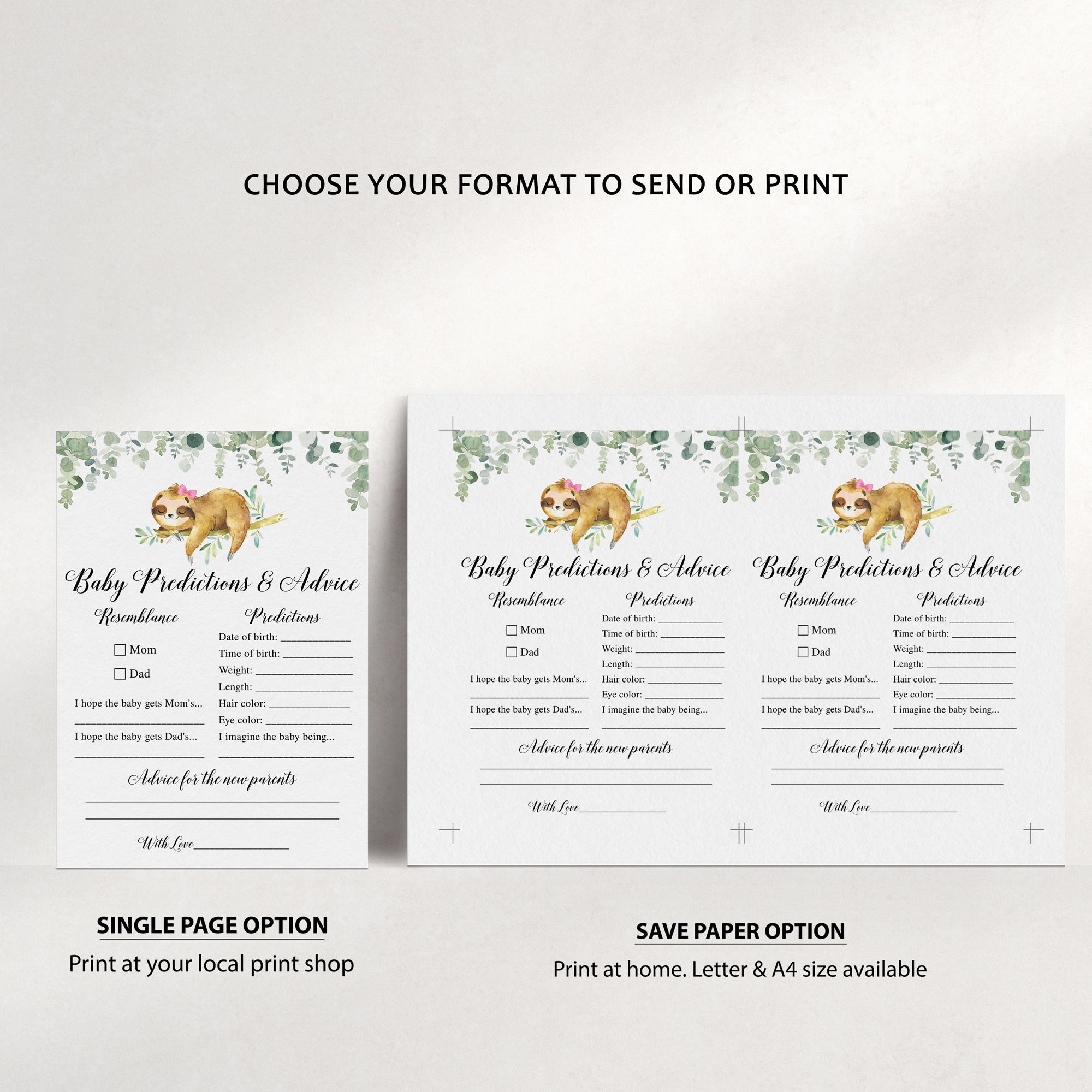 14 Girl Sloth Baby Shower Games