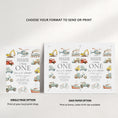 Load image into Gallery viewer, Transport Vehicles 1st Birthday Bundle
