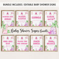 Load image into Gallery viewer, Complete Girl Dinosaur Baby Shower Bundle
