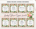 Load image into Gallery viewer, Complete Tropical Floral Baby Shower Bundle
