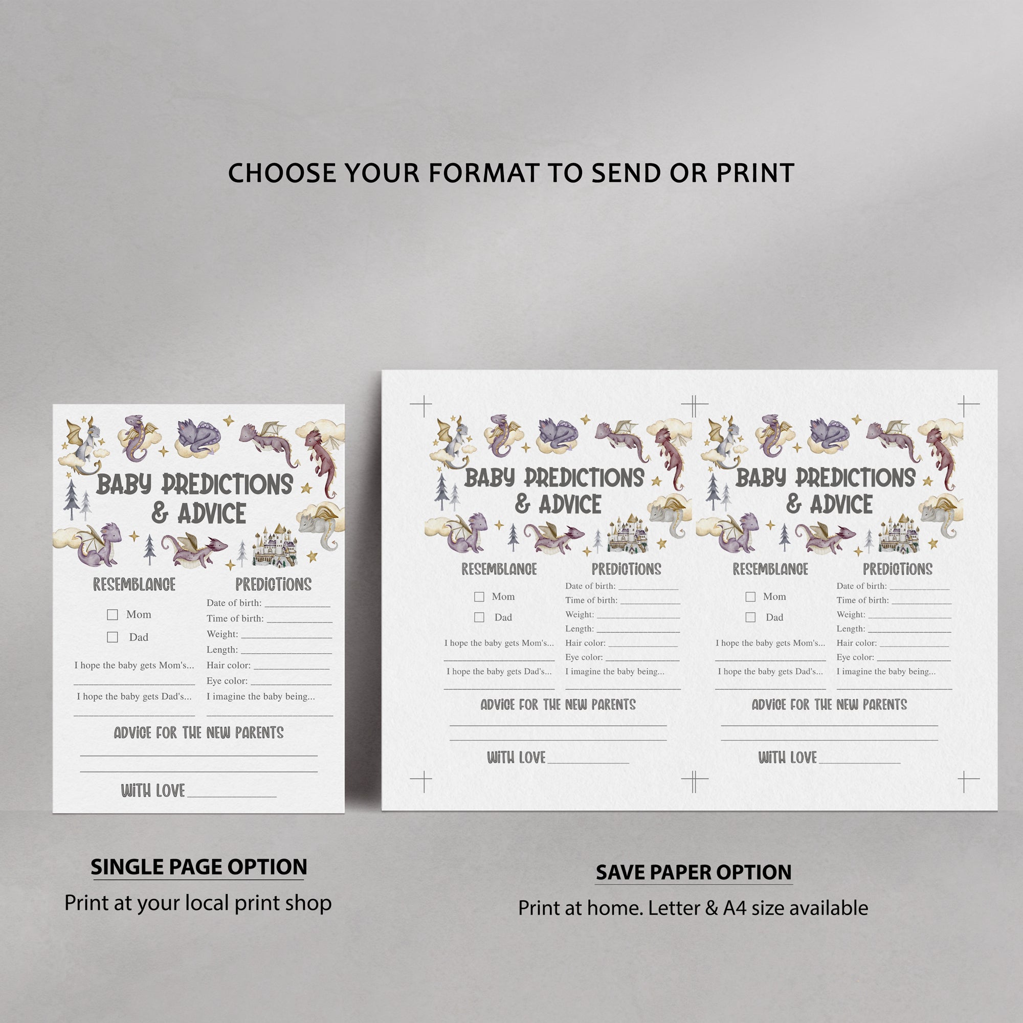 14 Purple Dragon Baby Shower Games