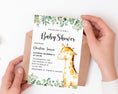 Load image into Gallery viewer, Giraffe Baby Shower Invite
