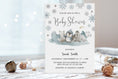 Load image into Gallery viewer, Winter Animals Baby Shower Invite
