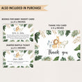 Load image into Gallery viewer, Jungle Animals Baby Shower Invite & Games
