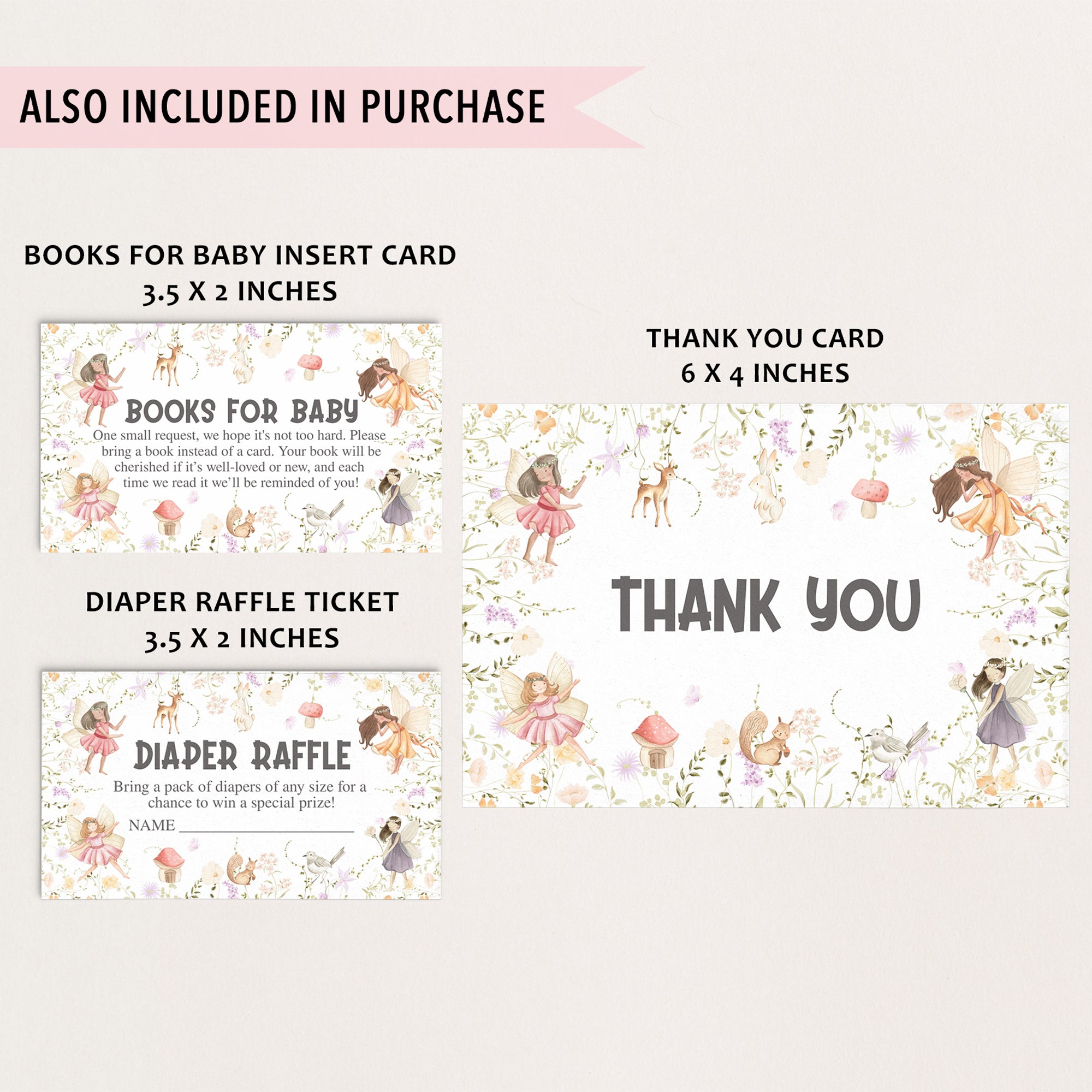 Fairy Baby Shower Invite & Games