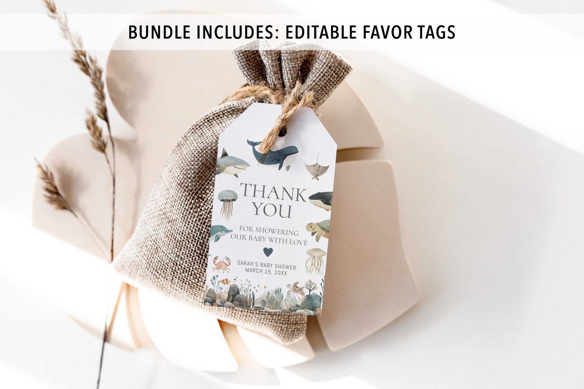 Complete Sea Animals Baby Shower Bundle