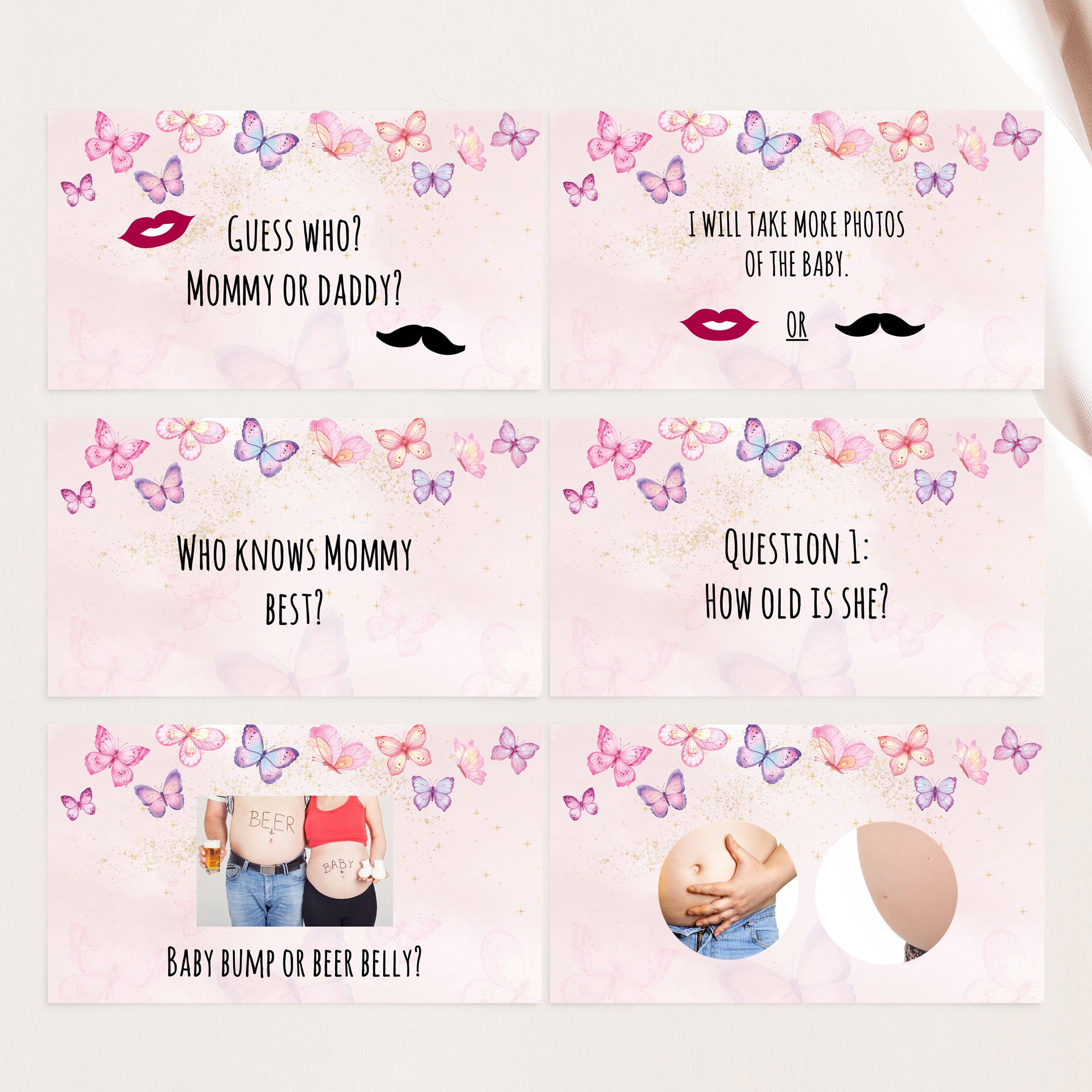 Butterfly Virtual Baby Shower Games