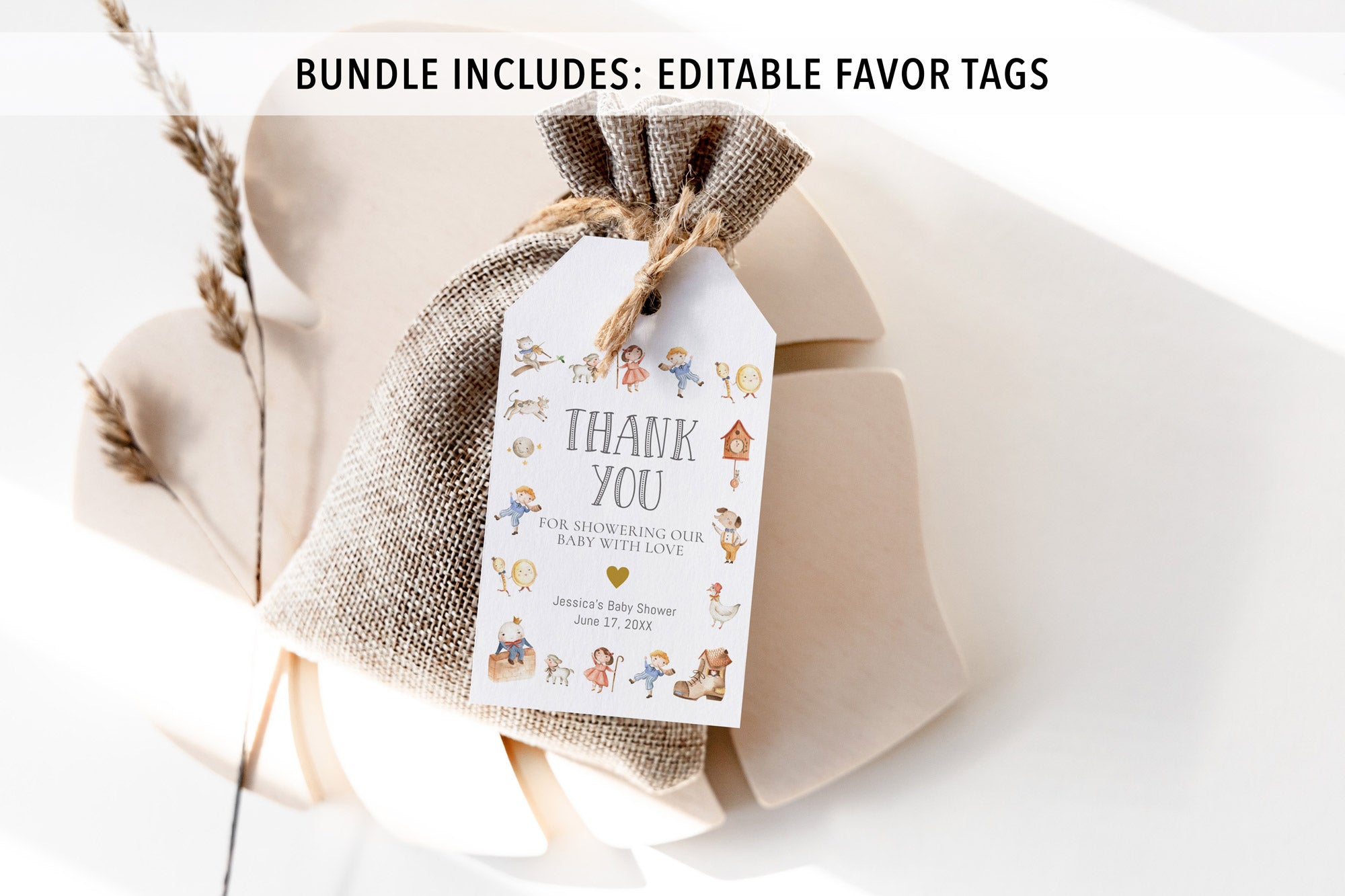 Complete Nursery Rhyme Baby Shower Bundle