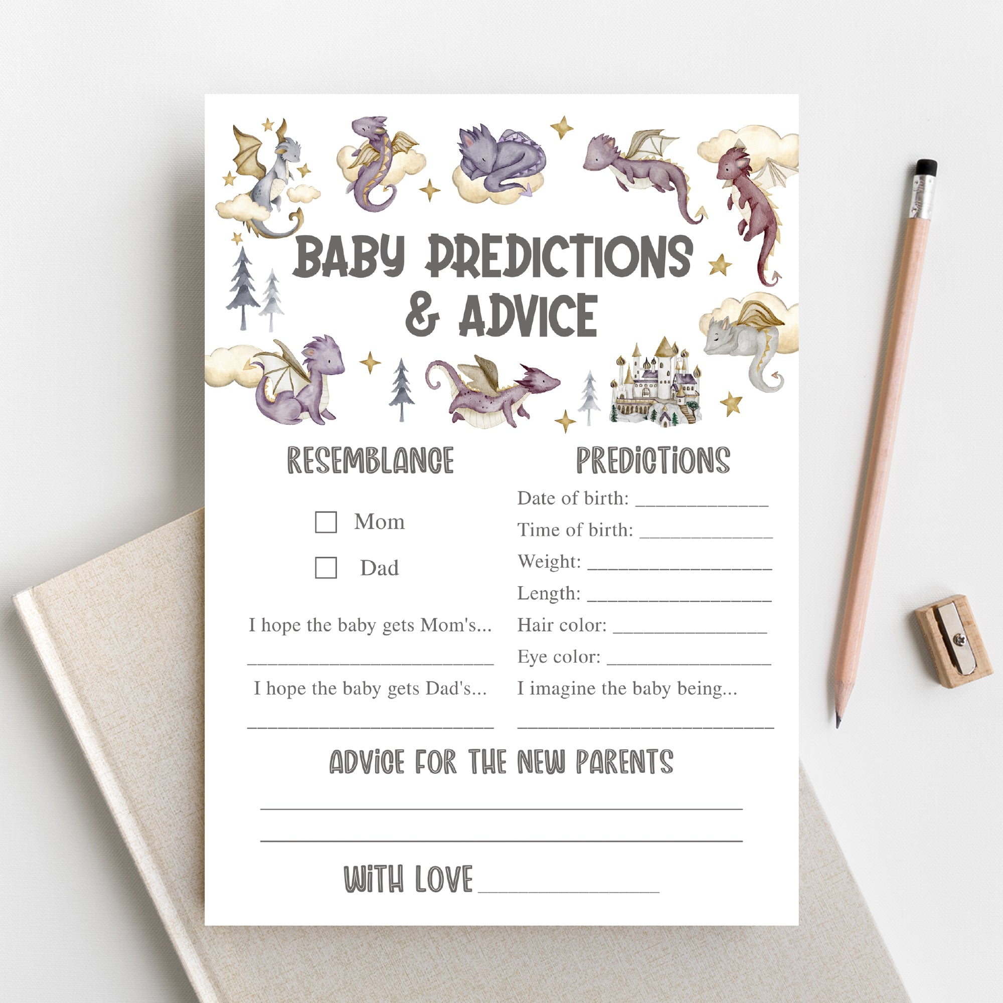 14 Purple Dragon Baby Shower Games