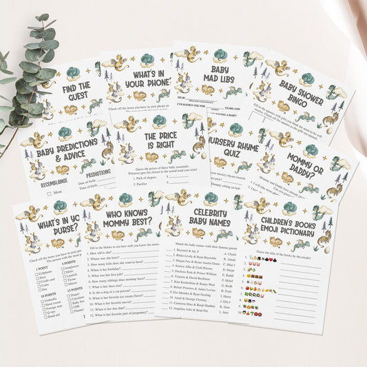 14 Dragon Baby Shower Games