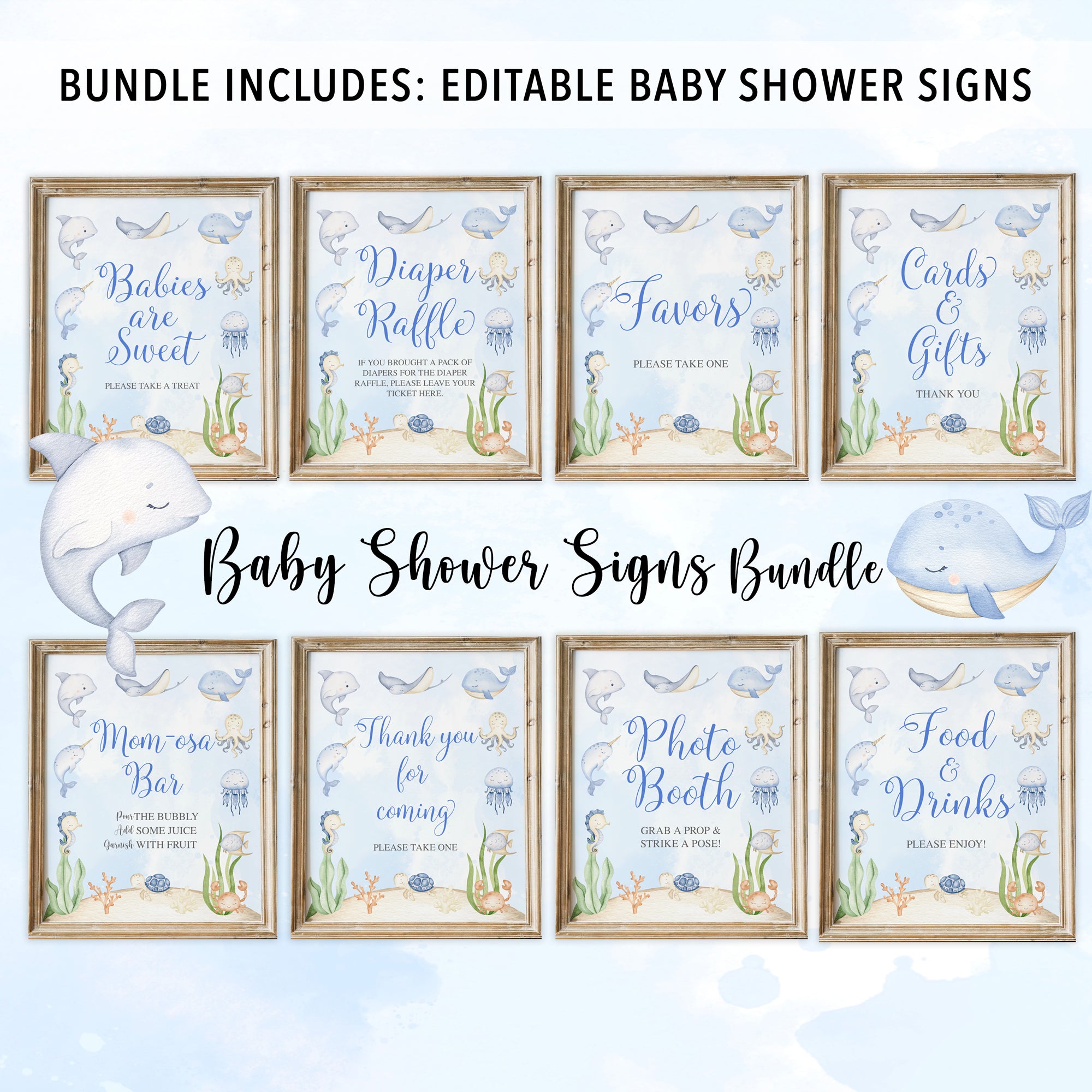 Complete Sea Baby Shower Bundle