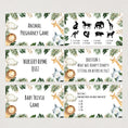 Load image into Gallery viewer, Jungle Safari Virtual Baby Shower Games
