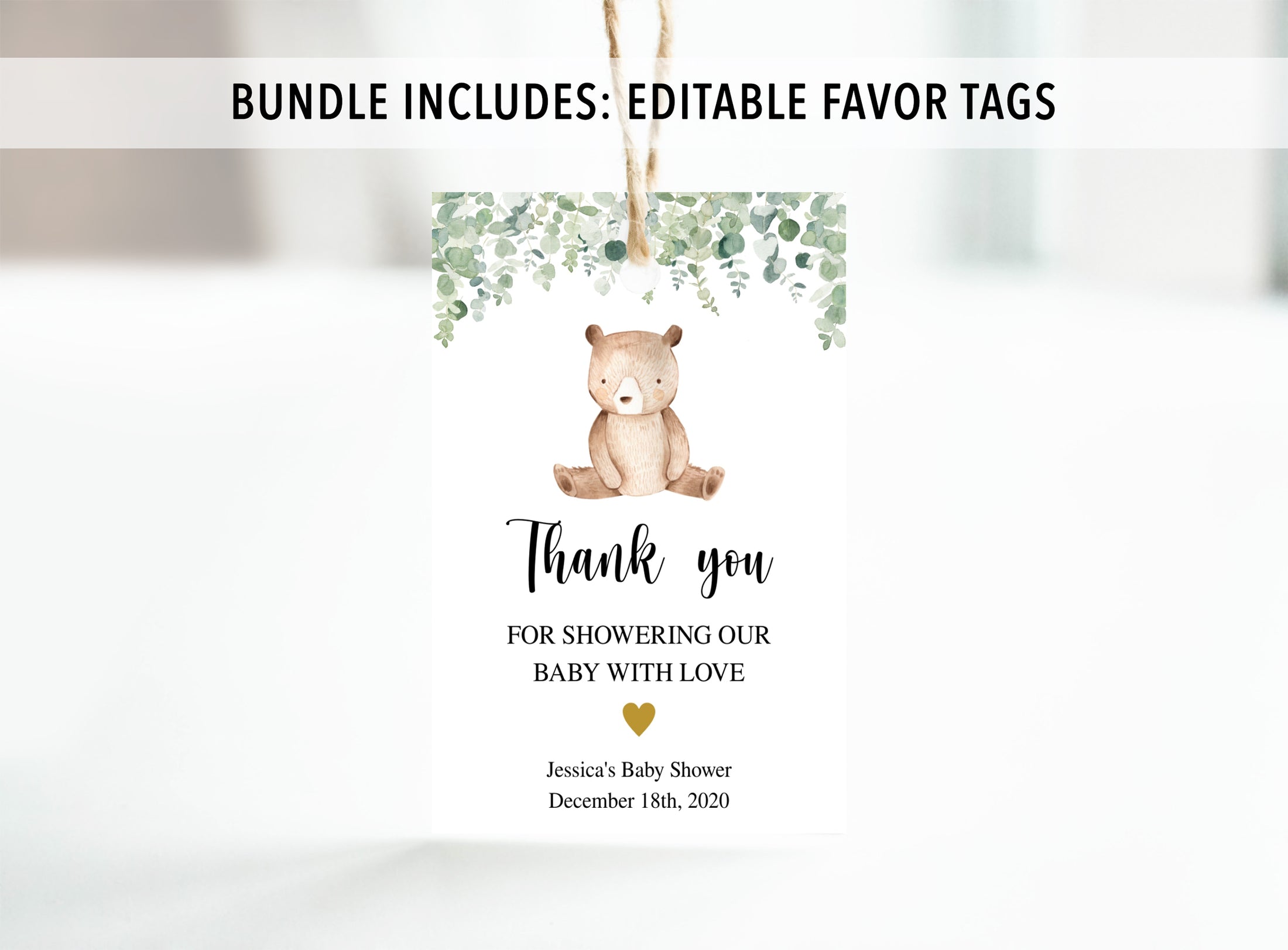 Complete Bear Baby Shower Bundle