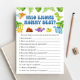 Load image into Gallery viewer, 14 Colorful Dinosaurs Baby Shower Games
