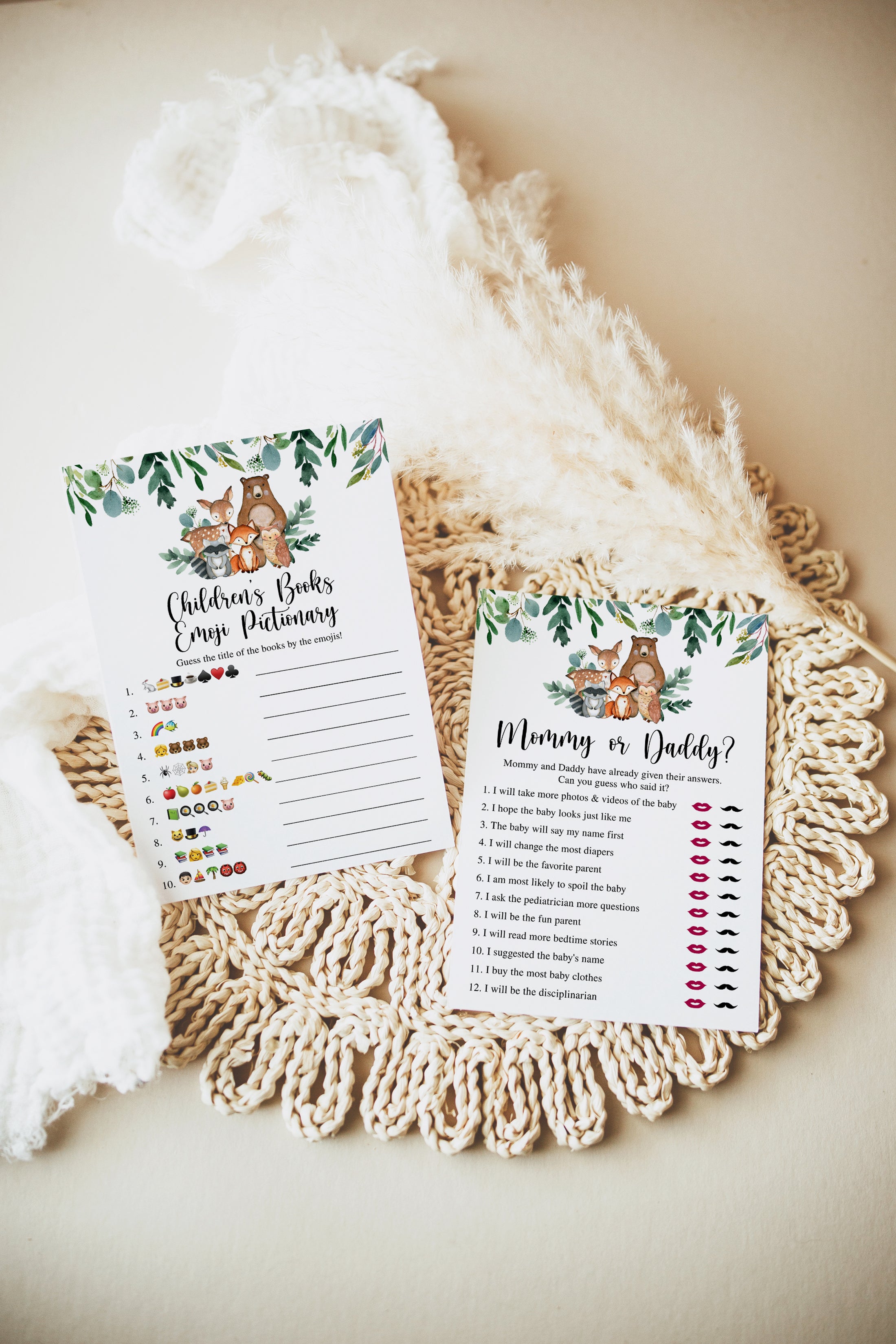 14 Woodland Baby Shower Games