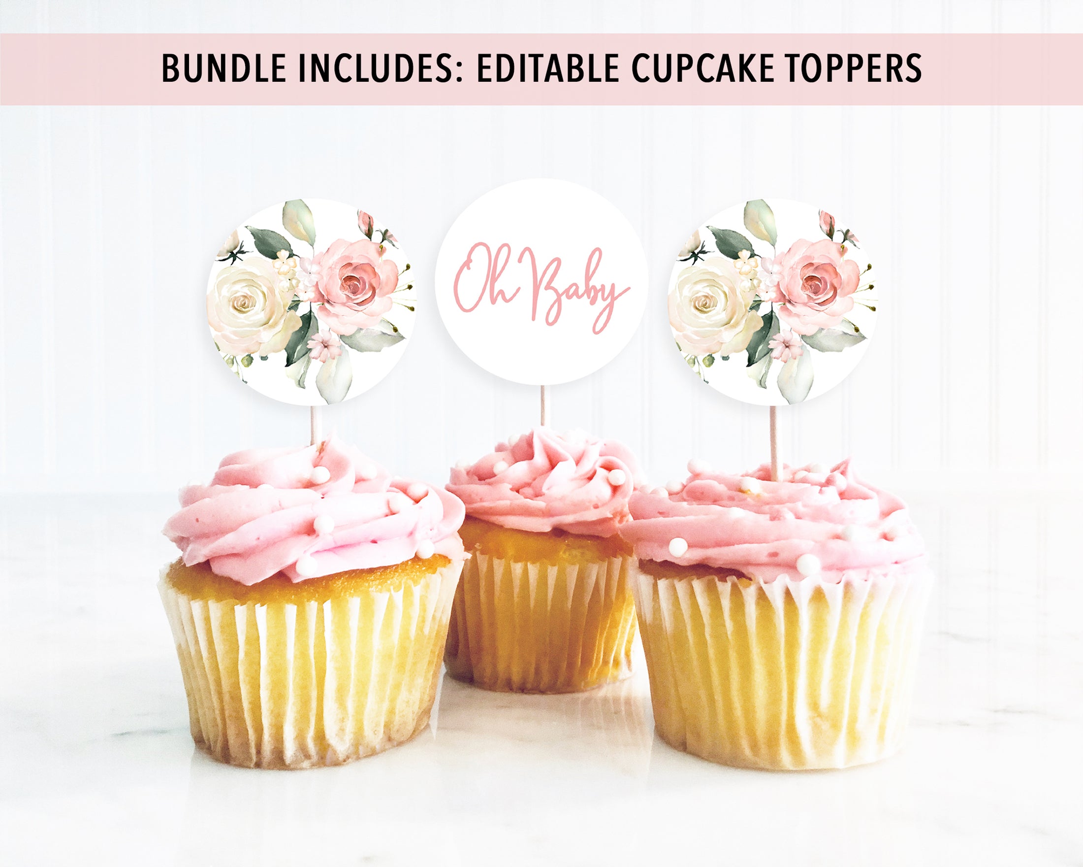 Complete Floral Baby Shower Bundle