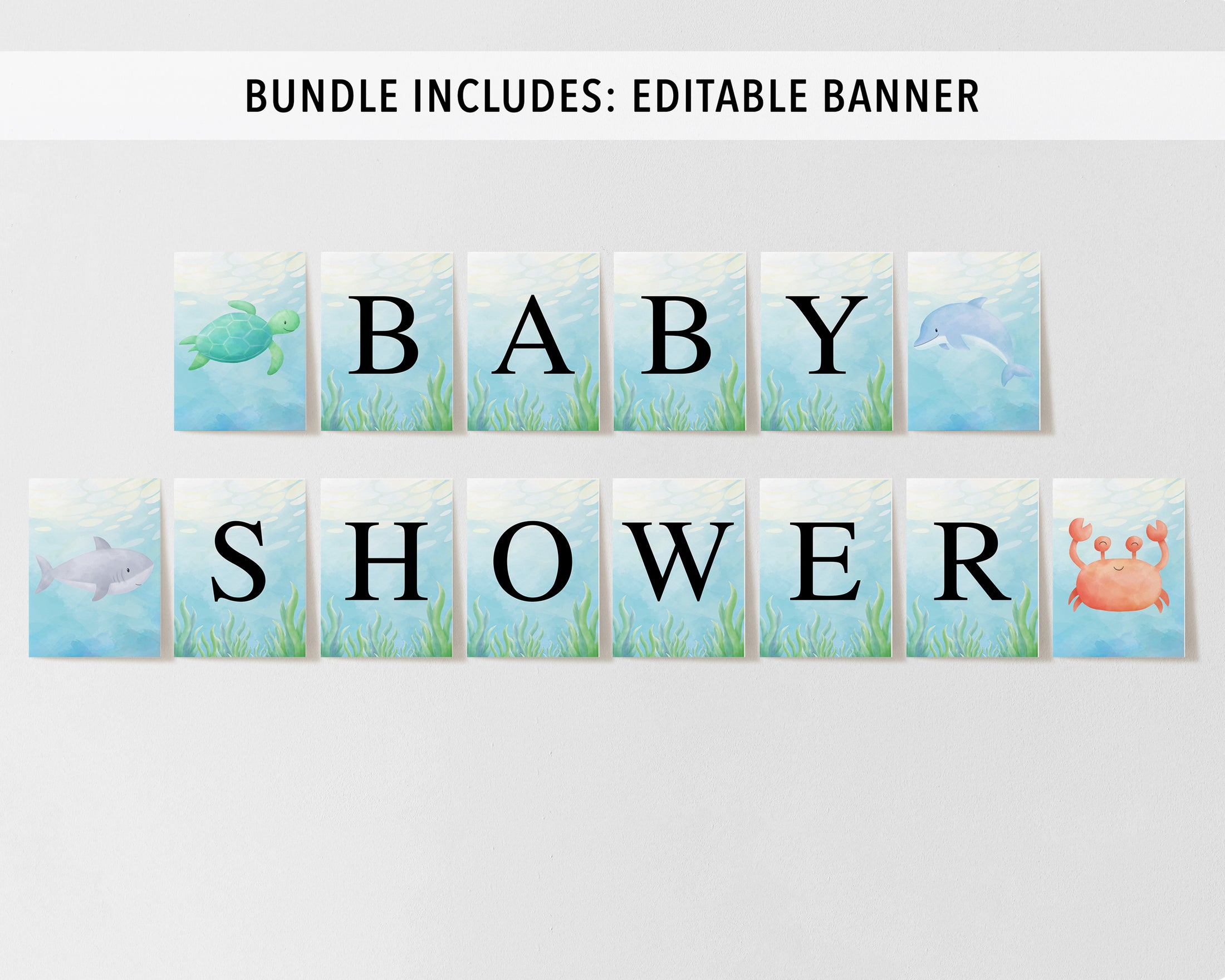 Complete Under the Sea Baby Shower Bundle