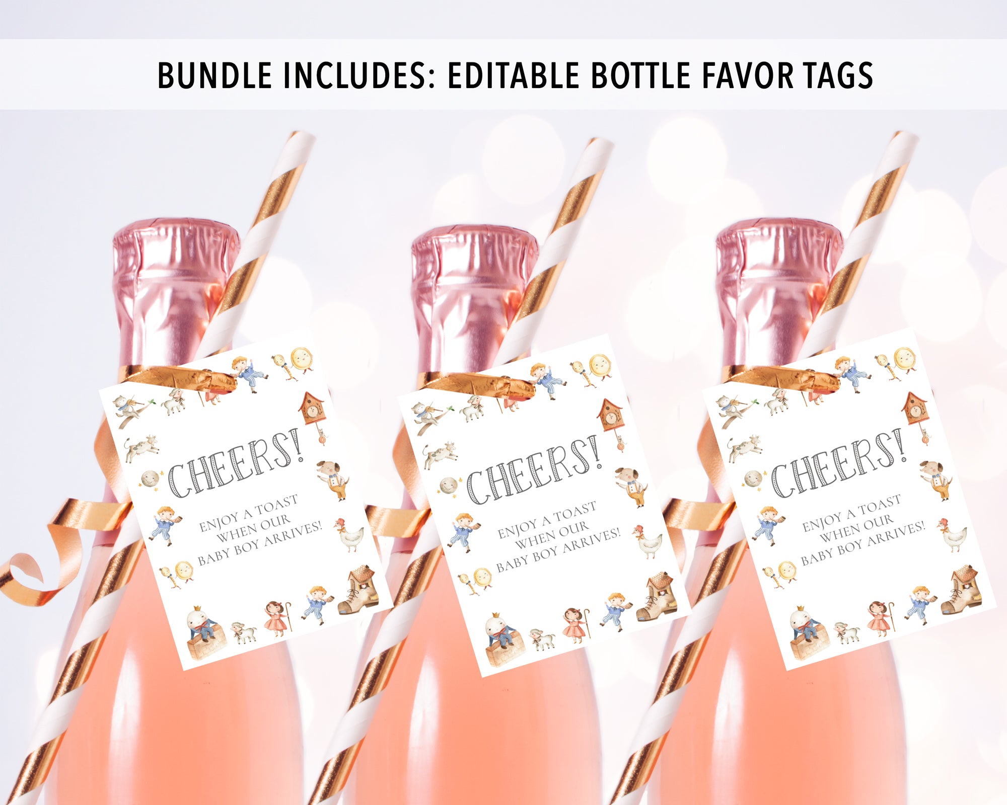 Complete Nursery Rhyme Baby Shower Bundle