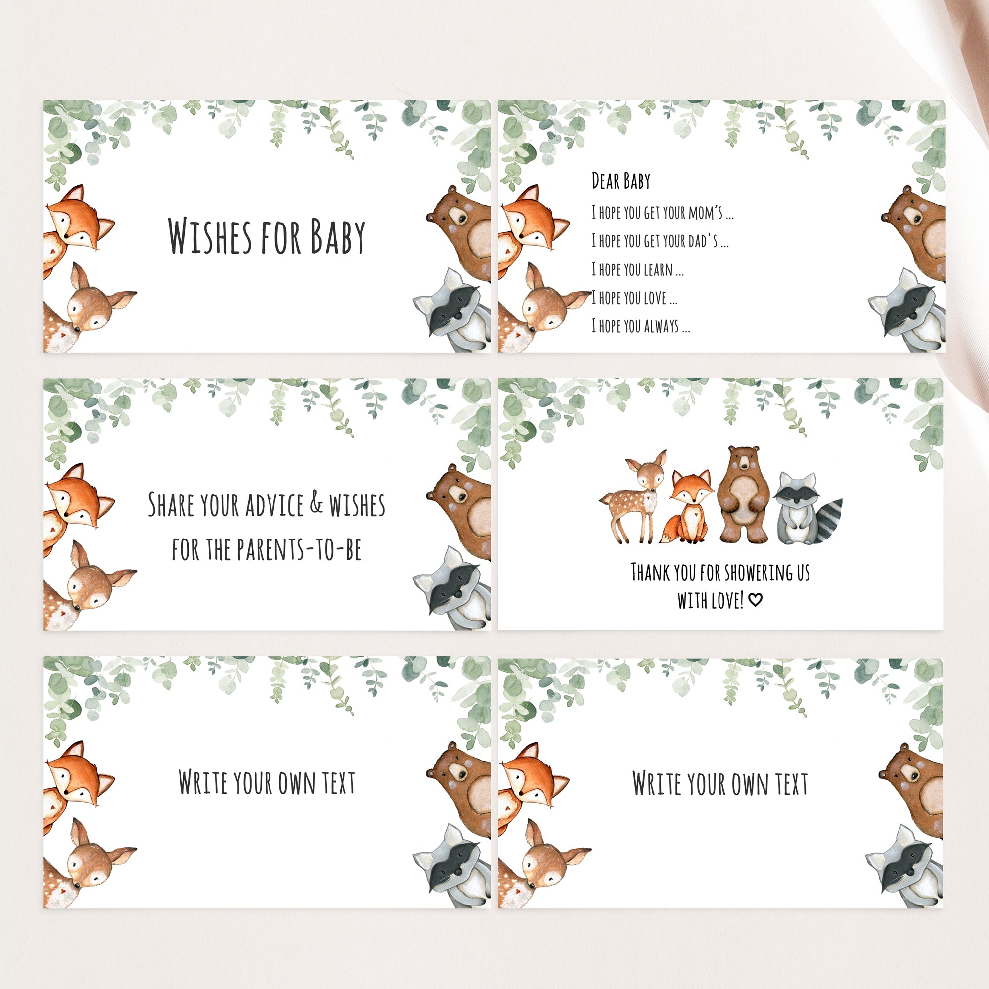Woodland Baby Shower Games
