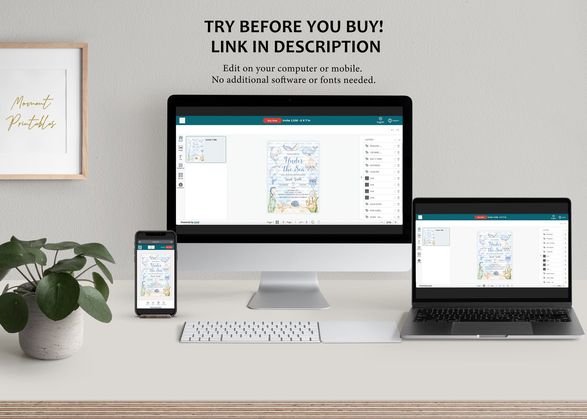 Complete Sea Baby Shower Bundle