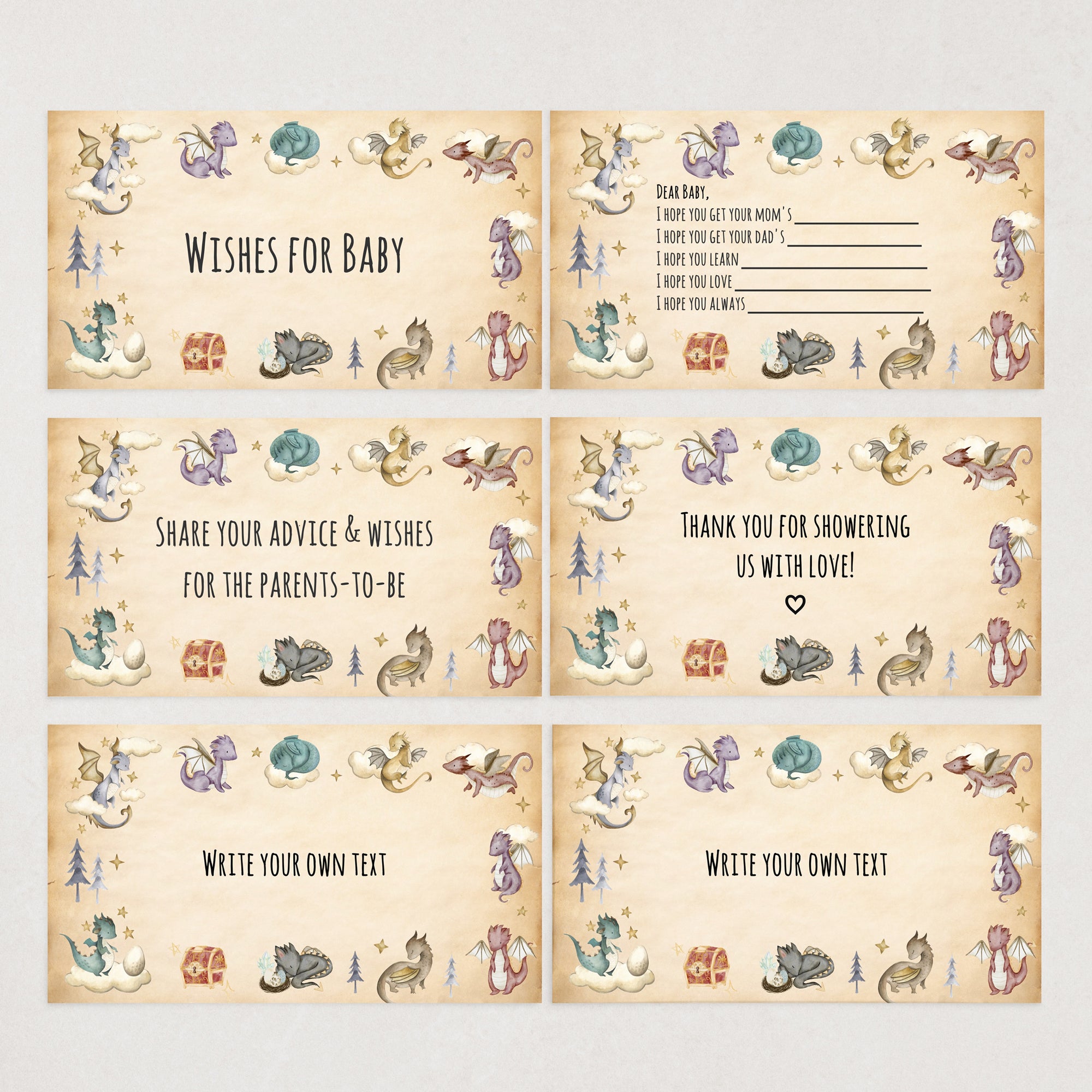 Dragon Virtual Baby Shower Games