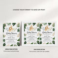 Load image into Gallery viewer, Jungle Animals Baby Shower Invite & Games
