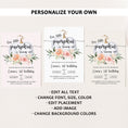 Load image into Gallery viewer, Floral Pumpkin Birthday Invite
