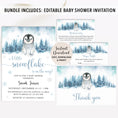 Load image into Gallery viewer, Penguin Baby Shower Invite & Games
