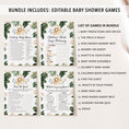 Load image into Gallery viewer, 14 Jungle Animals Baby Shower Games
