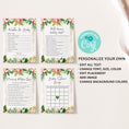 Load image into Gallery viewer, 14 Tropical Floral Baby Shower Games
