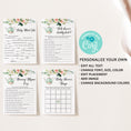 Load image into Gallery viewer, Garden Tea Party Baby Shower Invite & Games
