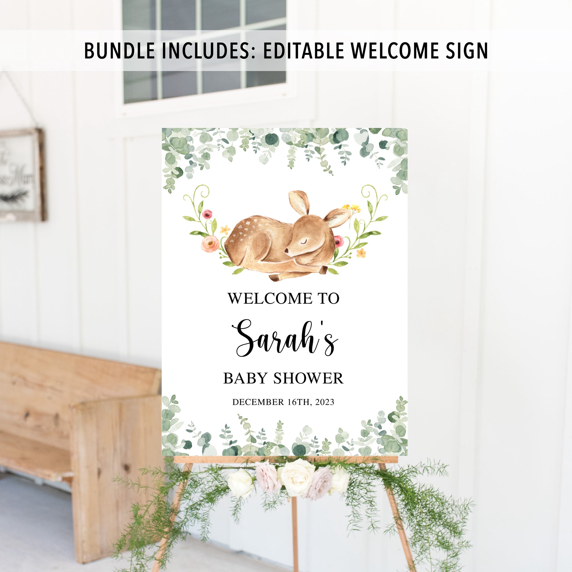 Complete Deer Baby Shower Bundle