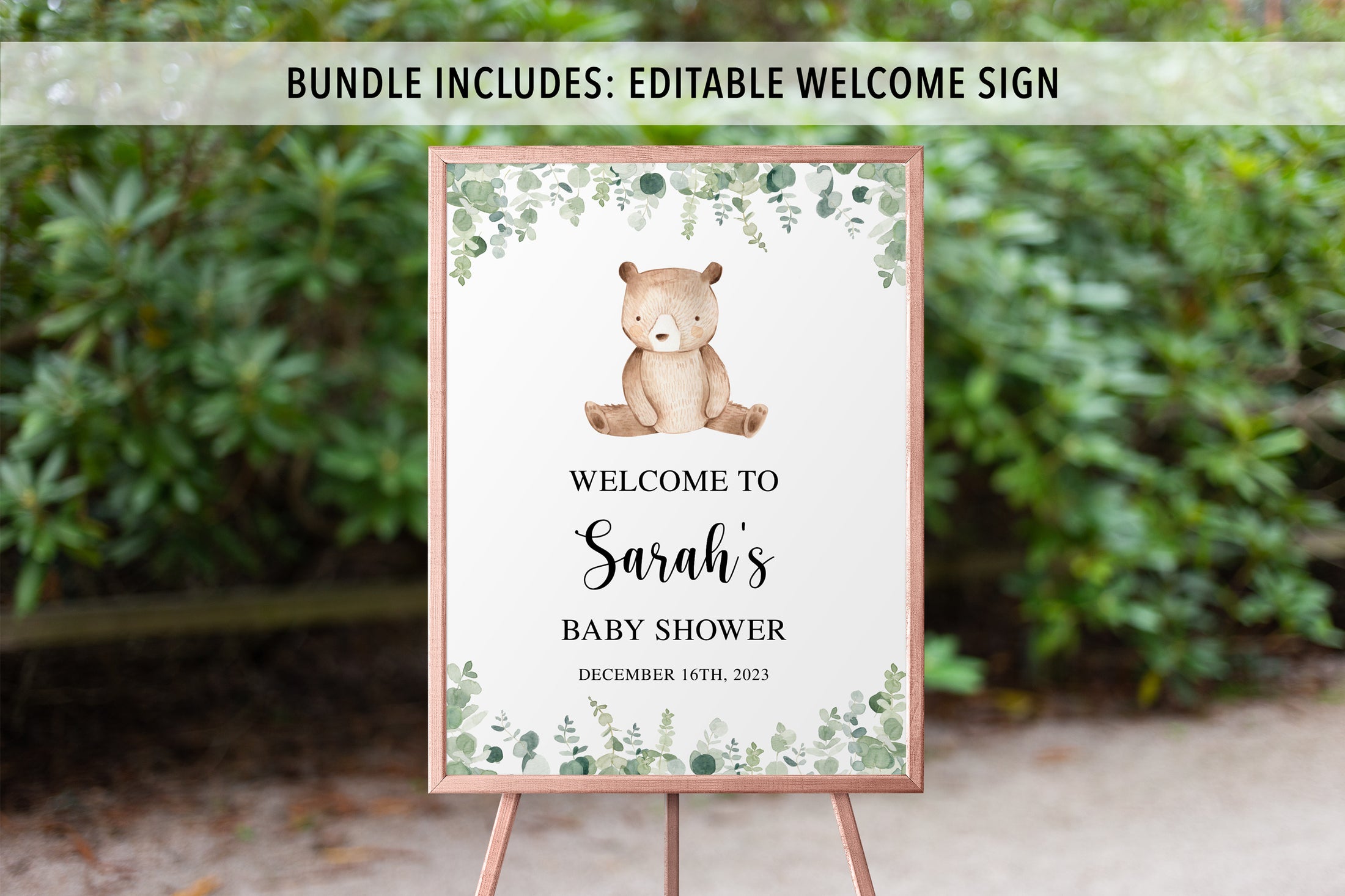 Complete Bear Baby Shower Bundle