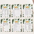 Load image into Gallery viewer, Tropical Dinosaur Baby Shower Invite & Games
