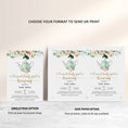 Load image into Gallery viewer, Garden Tea Party Baby Shower Invite & Games
