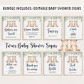 Load image into Gallery viewer, Complete Twin Bears Baby Shower Bundle
