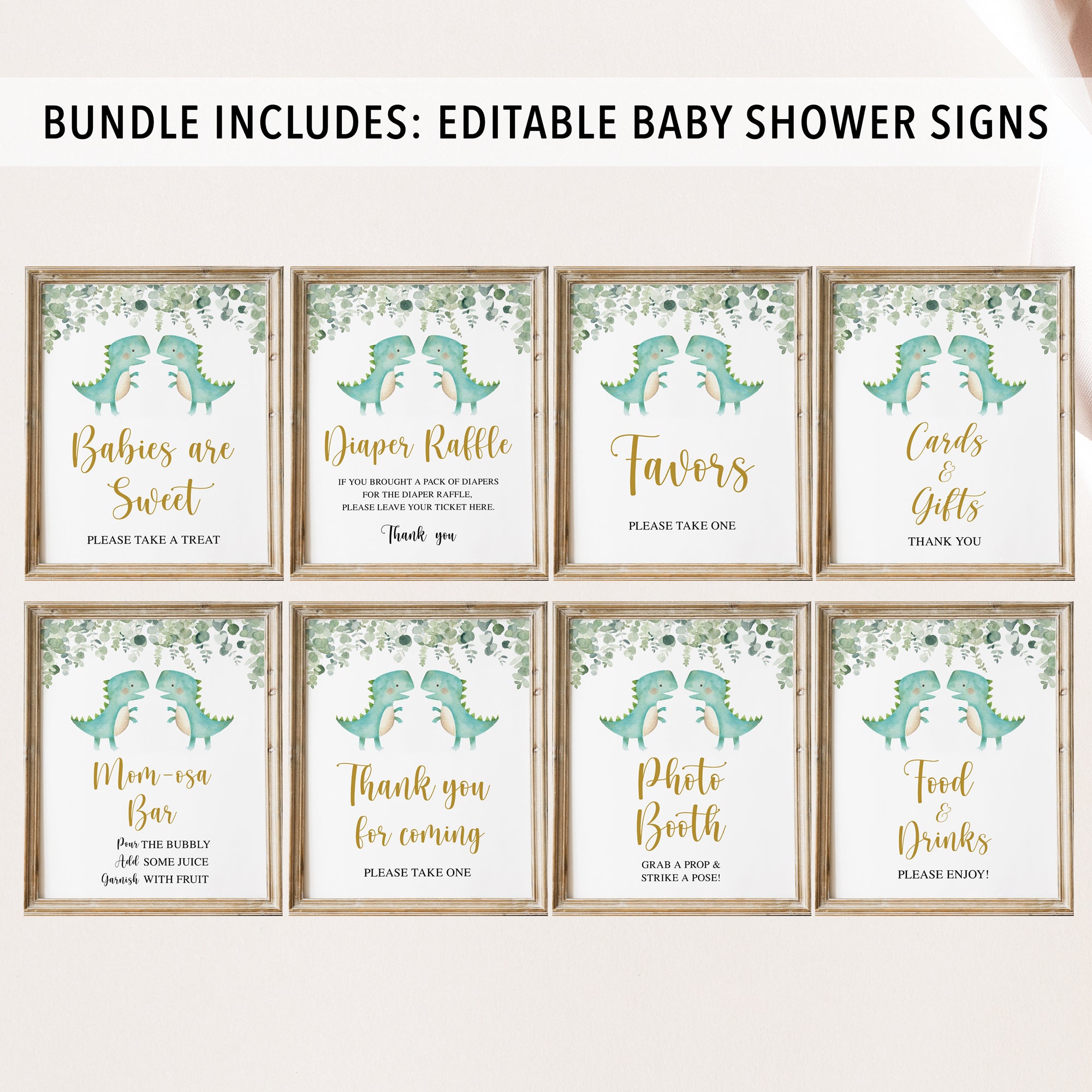 Complete Twin Trex Baby Shower Bundle