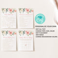 Load image into Gallery viewer, Floral Baby Shower Invite & Games
