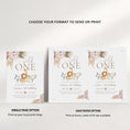 Load image into Gallery viewer, Boho Wild One Safari Birthday Invite
