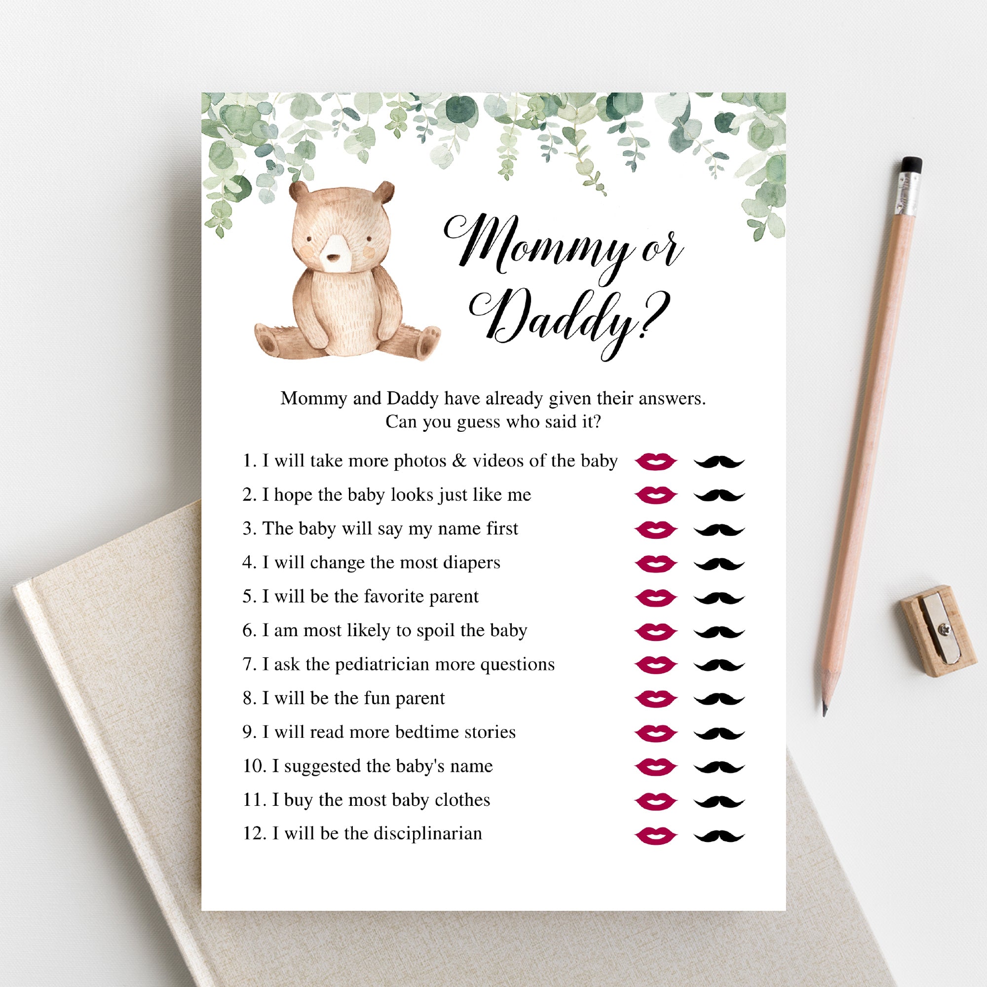 14 Bear Baby Shower Games