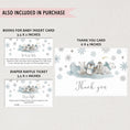 Load image into Gallery viewer, Winter Animals Baby Shower Invite & Games
