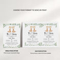 Load image into Gallery viewer, Twin Giraffe Baby Shower Invite & Games Bundle
