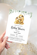 Load image into Gallery viewer, Sloth Family Baby Shower Invite
