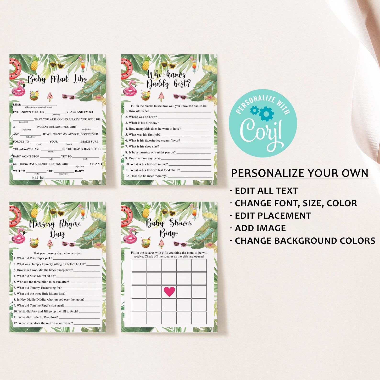 14 Summer Baby Shower Games