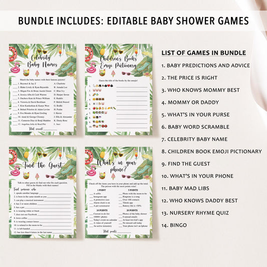 14 Summer Baby Shower Games