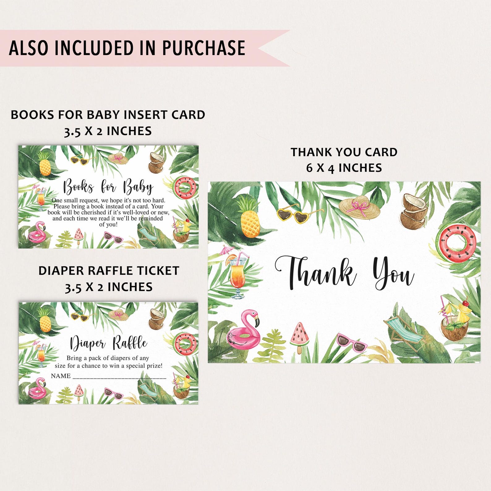 Summer Baby Shower Invite & Games